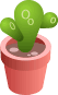 Small plant pot illustration